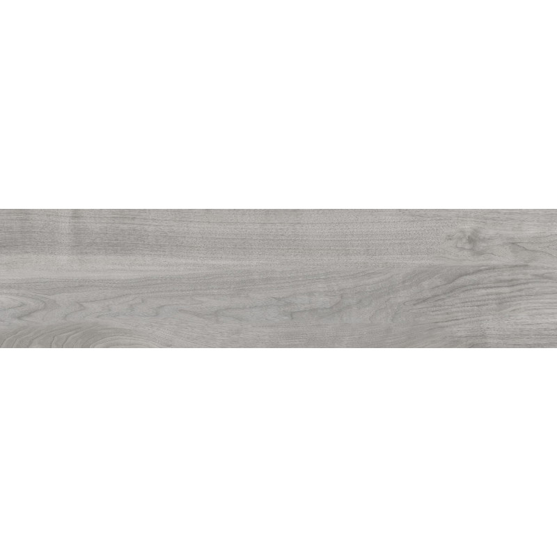 Mexen Riga Échantillon de carreau de grès émaillé rectifié gris G1, carreau aspect bois pour sol et mur, mat - TL713-04-S