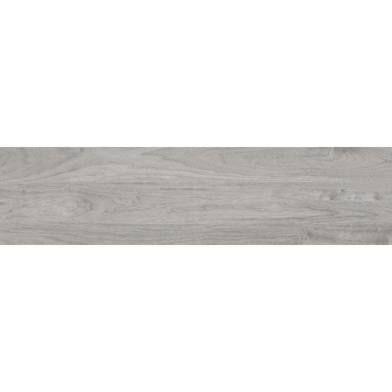 Mexen Riga Échantillon de carreau de grès émaillé rectifié gris G1, carreau aspect bois pour sol et mur, mat - TL713-04-S