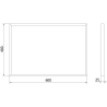 Mexen Loft miroir de salle de bain rectangulaire 60 x 40 cm, cadre doré - 9852-060-040-000-50