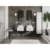 Mexen Orio meuble de salle de bains sous lavabo 50 cm avec plateau, 1 tiroir, blanc brillant - 91A10-05023-1-BFC00