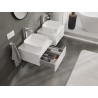 Mexen Orio meuble de salle de bains sous lavabo 50 cm avec plateau, 1 tiroir, blanc brillant - 91A10-05023-1-BFC00