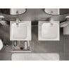Mexen Orio meuble de salle de bains sous lavabo 50 cm avec plateau, 1 tiroir, blanc brillant - 91A10-05023-1-BFC00