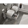 Mexen Orio armoire de salle de bain sous lavabo 50 cm avec plateau, 1 tiroir, gris mat - 91A10-05023-1-BFC62