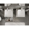 Mexen Orio armoire de salle de bain sous lavabo 50 cm avec plateau, 1 tiroir, gris mat - 91A10-05023-1-BFC62