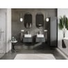 Mexen Orio meuble de salle de bain sous-lavabo 50 cm avec plateau, 1 tiroir, graphite mat - 91A10-05023-1-BFC66
