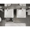 Mexen Orio armoire de salle de bains sous-lavabo 50 cm avec plateau, 1 tiroir, blanc brillant - 91A10-05047-1-BFC00