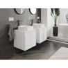 Mexen Orio armoire de salle de bains sous lavabo 50 cm avec plateau, 1 tiroir, blanc mat - 91A10-05047-1-BFC01