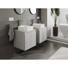 Mexen Orio armoire de salle de bain sous-vasque 50 cm avec plateau, 1 tiroir, gris mat - 91A10-05047-1-BFC62