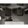 Mexen Orio meuble de salle de bain sous-vasque 50 cm avec plateau, 1 tiroir, noir mat - 91A10-05047-1-BFC71