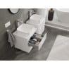 Mexen Orio meuble de salle de bain sous-lavabo 50 cm avec plateau, 2 tiroirs, blanc brillant - 91A10-05047-2-BFFC00