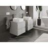 Mexen Orio armoire de salle de bain sous-lavabo 50 cm avec plateau, 2 tiroirs, gris mat - 91A10-05047-2-BFFC62