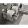 Mexen Orio armoire de salle de bain sous-lavabo 50 cm avec plateau, 2 tiroirs, gris mat - 91A10-05047-2-BFFC62