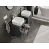 Mexen Orio meuble de salle de bain sous-lavabo 50 cm avec plateau, 2 tiroirs, graphite mat - 91A10-05047-2-BFFC66