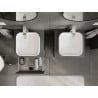Mexen Orio meuble de salle de bain sous-lavabo 50 cm avec plateau, 2 tiroirs, graphite mat - 91A10-05047-2-BFFC66