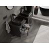 Mexen Orio armoire de salle de bains sous lavabo 50 cm avec plateau, 2 tiroirs, noir mat - 91A10-05047-2-BFFC71