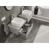 Mexen Orio meuble de salle de bain sous-vasque 60 cm avec plateau, 1 tiroir, gris mat - 91A10-06023-1-BFC62