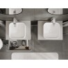 Mexen Orio meuble de salle de bain sous-vasque 60 cm avec plateau, 1 tiroir, gris mat - 91A10-06023-1-BFC62