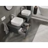 Mexen Orio meuble de salle de bain sous-vasque 60 cm avec plateau, 1 tiroir, graphite mat - 91A10-06023-1-BFC66