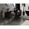 Mexen Orio meuble de salle de bain sous-lavabo 60 cm avec plateau, 1 tiroir, noir brillant - 91A10-06023-1-BFC70