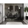 Mexen Orio meuble de salle de bain sous lavabo 60 cm avec plateau, 1 tiroir, noir mat - 91A10-06023-1-BFC71