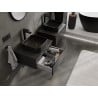 Mexen Orio meuble de salle de bain sous lavabo 60 cm avec plateau, 1 tiroir, noir mat - 91A10-06023-1-BFC71