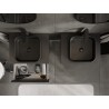 Mexen Orio meuble de salle de bain sous lavabo 60 cm avec plateau, 1 tiroir, noir mat - 91A10-06023-1-BFC71