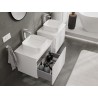 Mexen Orio meuble de salle de bain sous lavabo 60 cm avec plateau, 1 tiroir, blanc brillant - 91A10-06047-1-BFC00