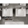 Mexen Orio meuble de salle de bain sous lavabo 60 cm avec plateau, 1 tiroir, blanc brillant - 91A10-06047-1-BFC00