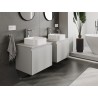 Mexen Orio armoire de salle de bains sous lavabo 60 cm avec plateau, 1 tiroir, gris mat - 91A10-06047-1-BFC62