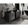Mexen Orio meuble de salle de bain sous lavabo 60 cm avec plateau, 1 tiroir, noir mat - 91A10-06047-1-BFC71
