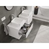 Mexen Orio meuble de salle de bain sous-lavabo 60 cm avec plateau, 2 tiroirs, blanc mat - 91A10-06047-2-BFFC01