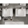 Mexen Orio meuble de salle de bain sous-lavabo 60 cm avec plateau, 2 tiroirs, blanc mat - 91A10-06047-2-BFFC01