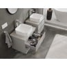 Mexen Orio meuble de salle de bain sous-lavabo 60 cm avec plateau, 2 tiroirs, gris mat - 91A10-06047-2-BFFC62
