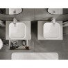 Mexen Orio meuble de salle de bain sous-lavabo 60 cm avec plateau, 2 tiroirs, gris mat - 91A10-06047-2-BFFC62