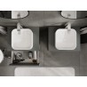 Mexen Orio meuble de salle de bain sous lavabo 60 cm avec plan de travail, 2 tiroirs, graphite mat - 91A10-06047-2-BFFC66