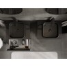 Mexen Orio armoire de salle de bain sous lavabo 60 cm avec plateau, 2 tiroirs, noir brillant - 91A10-06047-2-BFFC70