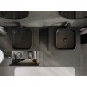 Mexen Orio armoire de salle de bain sous lavabo 60 cm avec plateau, 2 tiroirs, noir mat - 91A10-06047-2-BFFC71