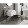 Mexen Orio meuble de salle de bain sous-vasque 70 cm avec plateau, 1 tiroir, blanc brillant - 91A10-07023-1-BFC00
