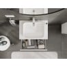 Mexen Orio meuble salle de bain sous lavabo 70 cm avec plateau, 1 tiroir, blanc mat - 91A10-07023-1-BFC01
