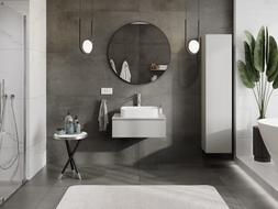 Mexen Orio armoire de salle de bain sous vasque 70 cm avec plateau, 1 tiroir, gris mat - 91A10-07023-1-BFC62