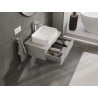Mexen Orio armoire de salle de bain sous vasque 70 cm avec plateau, 1 tiroir, gris mat - 91A10-07023-1-BFC62