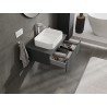 Mexen Orio armoire de salle de bain sous lavabo 70 cm avec plan de travail, 1 tiroir, graphite mat - 91A10-07023-1-BFC66
