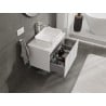 Mexen Orio meuble de salle de bains sous lavabo 70 cm avec plateau, 1 tiroir, blanc brillant - 91A10-07047-1-BFC00