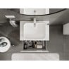 Mexen Orio meuble de salle de bains sous lavabo 70 cm avec plateau, 1 tiroir, blanc brillant - 91A10-07047-1-BFC00