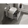 Mexen Orio armoire de salle de bain sous lavabo 70 cm avec plateau, 1 tiroir, gris mat - 91A10-07047-1-BFC62