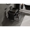 Mexen Orio meuble de salle de bain sous-vasque 70 cm avec plateau, 1 tiroir, noir mat - 91A10-07047-1-BFC71