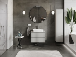 Mexen Orio meuble de salle de bains sous-vasque de 70 cm avec plateau, 2 tiroirs, gris mat - 91A10-07047-2-BFFC62