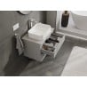 Mexen Orio meuble de salle de bains sous-vasque de 70 cm avec plateau, 2 tiroirs, gris mat - 91A10-07047-2-BFFC62