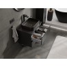 Mexen Orio meuble de salle de bain sous-vasque 70 cm avec plateau, 2 tiroirs, noir mat - 91A10-07047-2-BFFC71