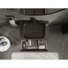 Mexen Orio meuble de salle de bain sous-vasque 70 cm avec plateau, 2 tiroirs, noir mat - 91A10-07047-2-BFFC71
